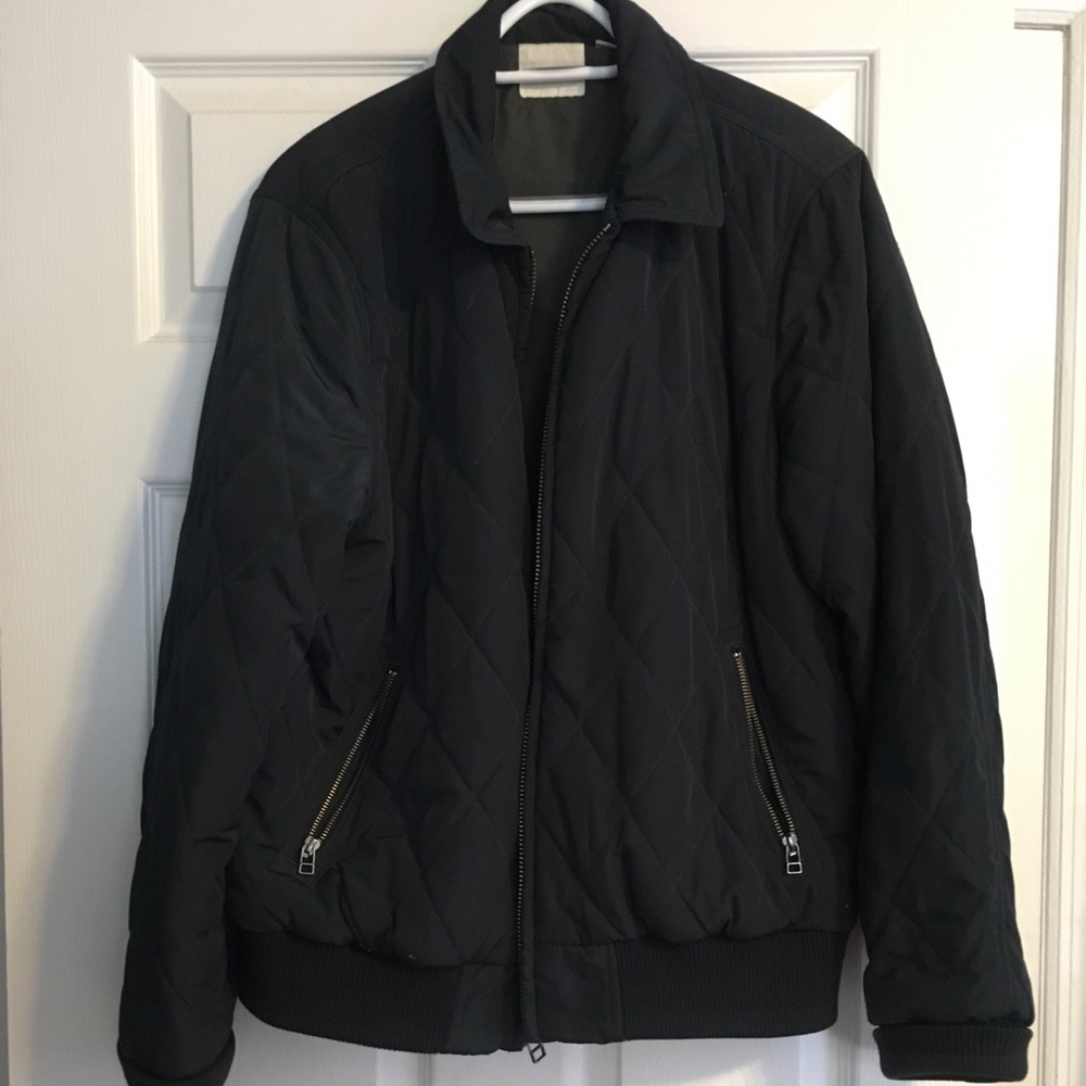 Light Quilted Bomber Utility Jacket